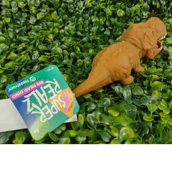 Tyrannosaurus Rex Dinosaur Squishy Toy Figure Squeezable T-Rex Dino Sand Brown - Picture 15 of 15